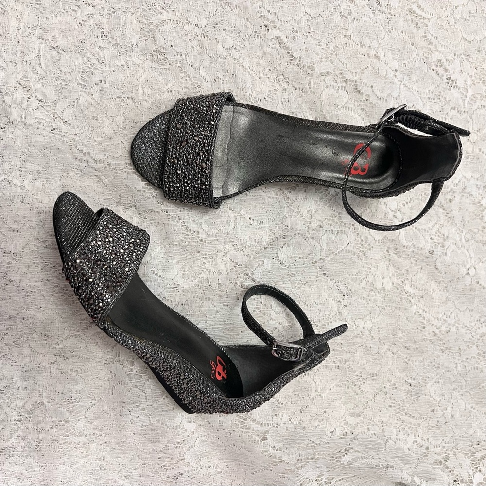 GB Girls rhinestone heels